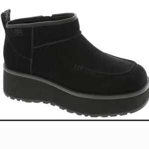 New  UGG Women's Cityfunc Ultra Mini Boots Black Size 7 No Box